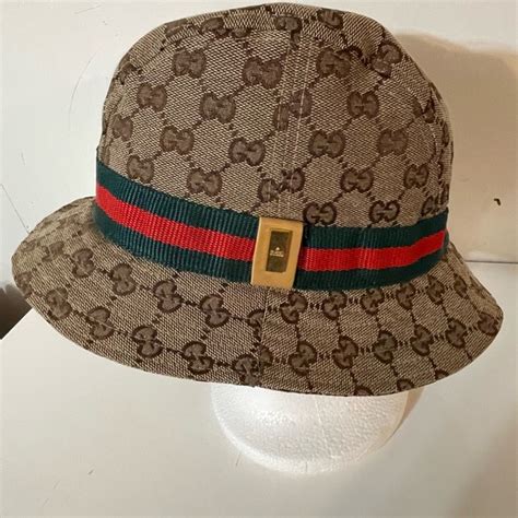 gucci woven knit military style|gucci bucket hat.